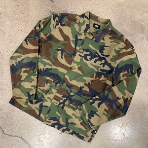 Stussy Camouflage Jacket - Green and Brown